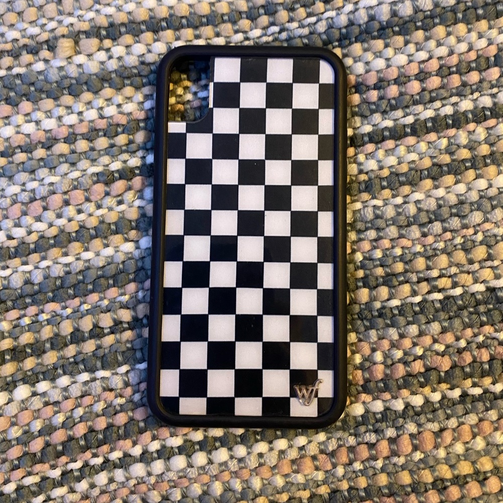 wildflower black checkered case